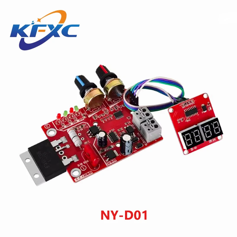 AC9-12V DIY NY-D01 Control Board 40A/100A Spot Welding Machine Control Board Welder Panel Adjust Time Current Digital Display