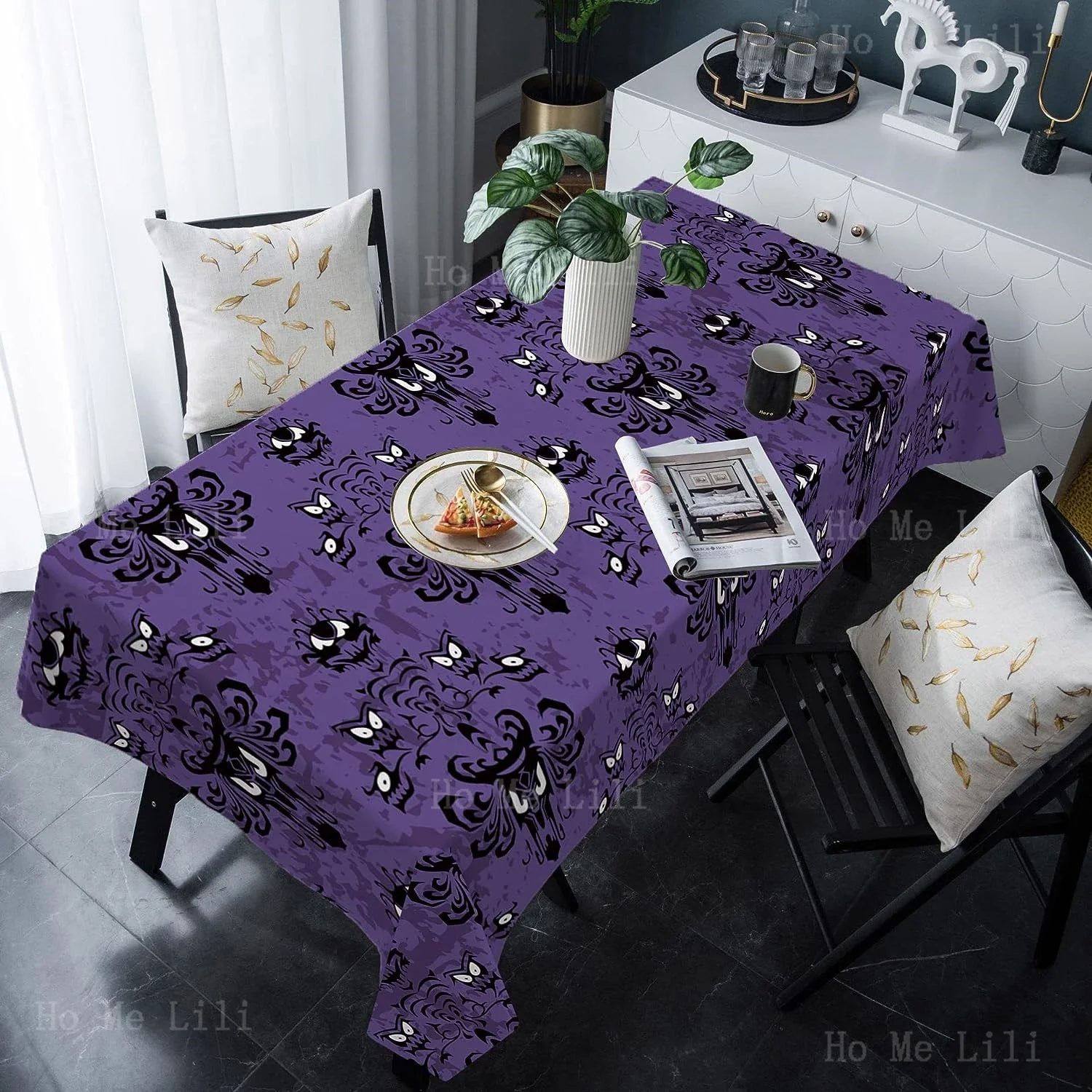 Halloween Haunted Mansion Tablecloth Table Decorations Table Cover For Indoor And Outdoor