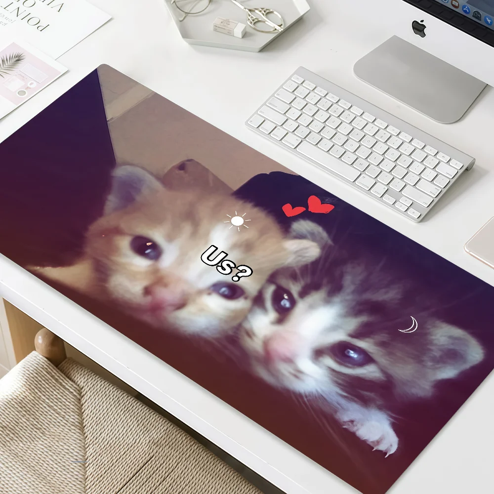 Mouse Pad Non-slip Cute Lockedge Office Student Funny Gaming Thickened Large Writing Wacky Cushion Cat MousePad