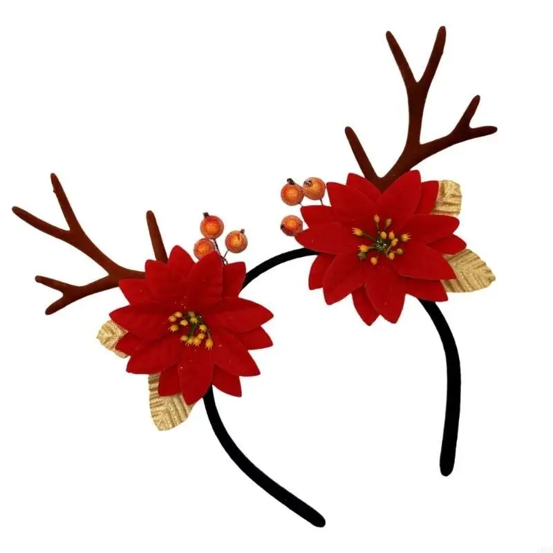 Antlers Fashionable Head Hoop Delicate Hair Ornament Hair Styling Tool for Children Adults Photo Props