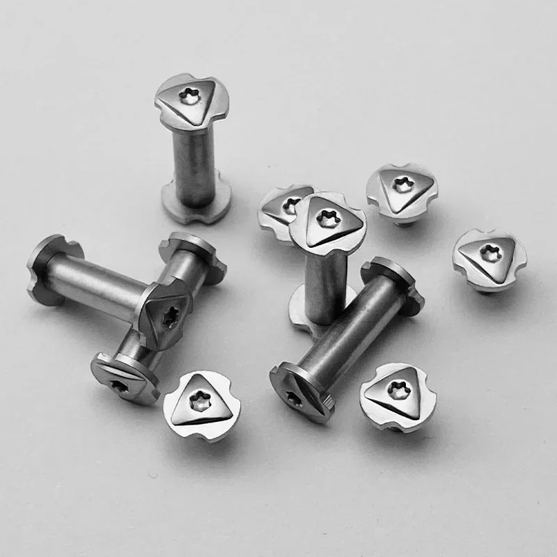 4Sets M3.5 Knife Handle Making Fastening Screw 416 Stainless Steel Screw for DIY Knife Handle Material Furniture Mounting Rivet