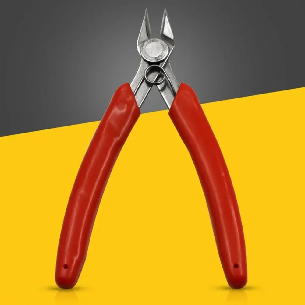 Stainless Steel Cable Cutter Cutting Plier Hand Tools Nipper Pliers Rubber Handle 1* Anti-slip Diagonal For Jewelry Processing