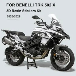 TRK 502 X Motorcycle 3D Resin Protection Stickers Kit Waterproof Anti-scratch Protector for BENELLI TRK 502 X 2020 - 2022