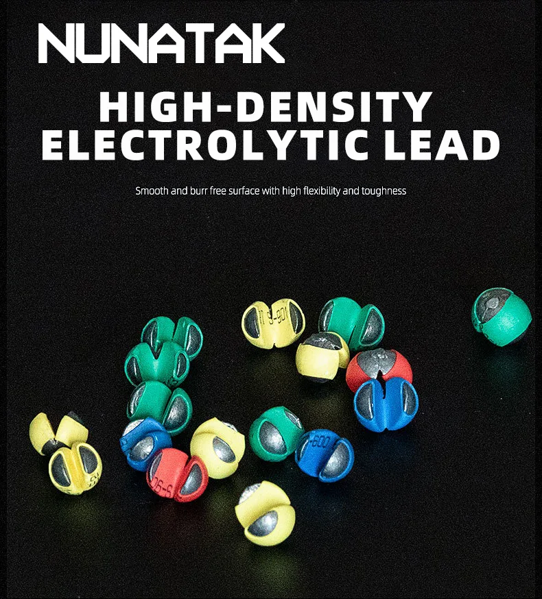 

NUNATAK HOT Rock Fishing Lead Open lead G2/G1/1B/2B/3B/4B/5B/6B/7B/8B/9B/10B Lead Sets Colored Lead Counterweight Lead Lead Shot