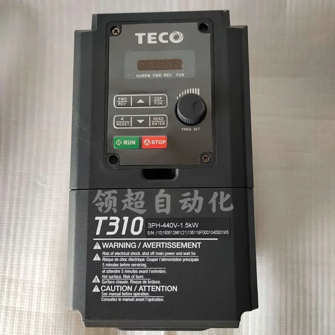 2026.4TECO Dongyuan Taian Inverter T310-4001-H3C Universal 0.75KW Three-phase 380V Warranty For One Year.