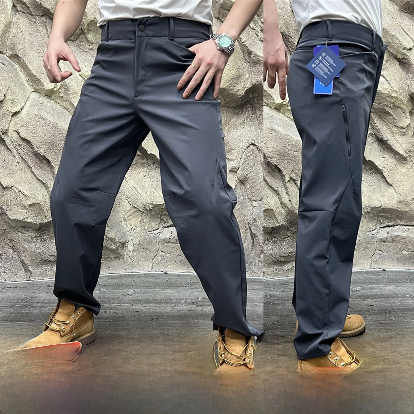 

Мужские повседневные брюки Busin Sle, дышащие, для уличных поездок, мягкие, водонепроницаемые, осенне-зимние, Новое поступление, прямые брюки...