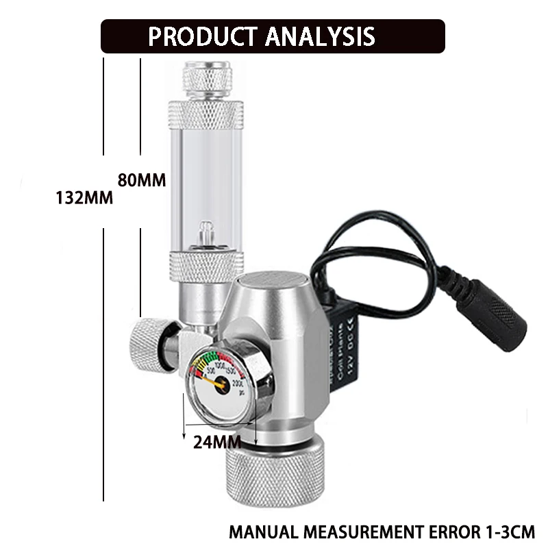 Fish tank CO2 pressure reducing valve solenoid valve Aquarium gas cylinder pressure control regulator pressure reducing valve