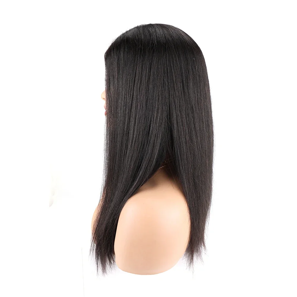 13X4 renda Wig Frontal 18 inci rambut Brasil Virgin Wig rambut manusia lurus untuk wanita Wig renda transparan ketebalan 150%