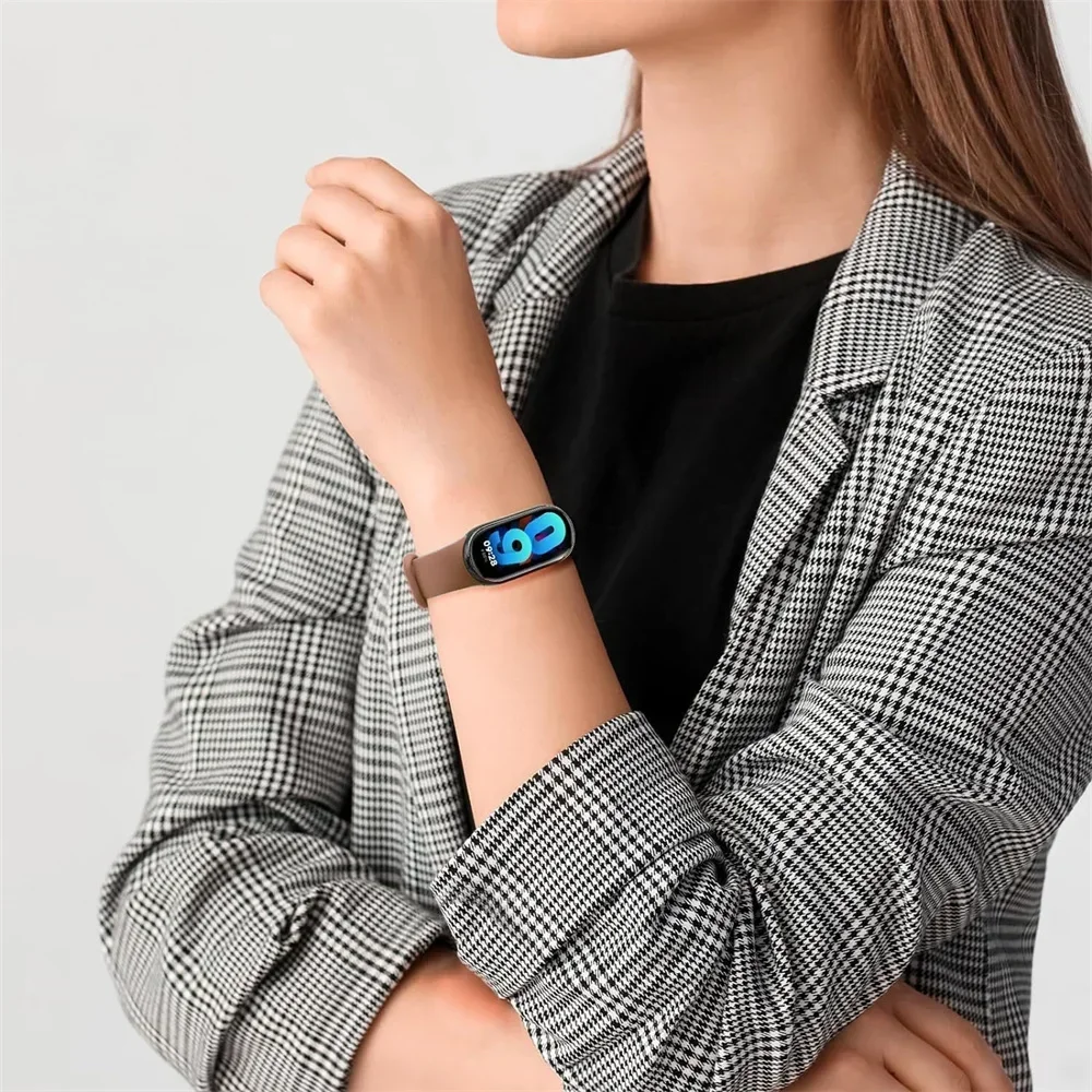 샤오미 미 밴드 9-8 NFC 교체용 스포츠 스트랩, miband8-9 실리콘 팔찌, 방수 시계 밴드, 스마트 미 밴드 9 액세스, 2 개