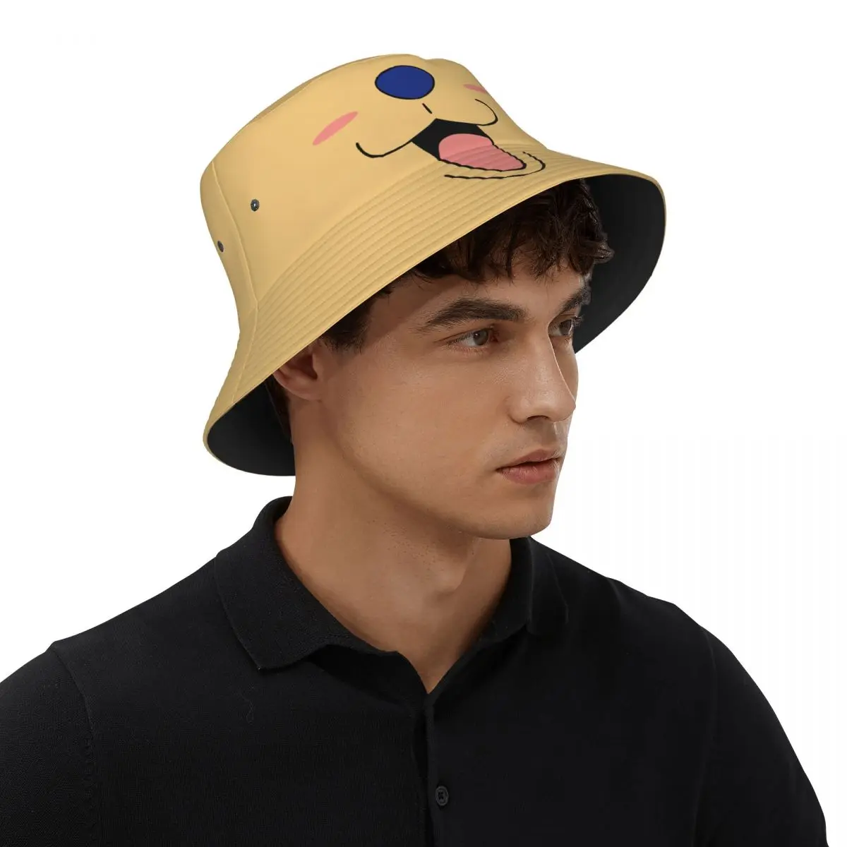 One Piece Smile Chopper Bucket Hat for Girl Vocation Sun Hat Stylish Packable for Outdoor Sports Fishing Fisherman Caps Bob Hat