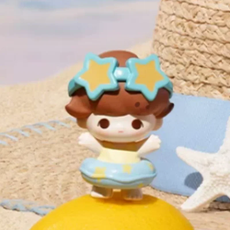 POP MART POP BEAN ISLAND VACATION Series Mini Doll Blind Box Guess Bag Original Toys Doll Cute Anime Figure Ornaments Gift image 3