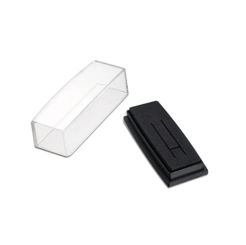 Transparent Tie Clip Box Plastic Gift Box Tie Bars Pins Holder Display Box Storage Carrying Case ni654