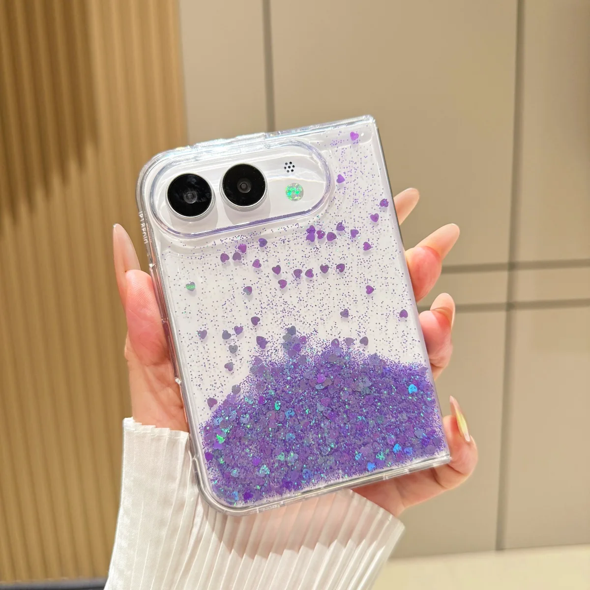 For iPhone Duo Case Ultra-thin Skin-Friendly Gradient Soft Silicone Shockproof Protection Back Cover Accessories For 18 Fold