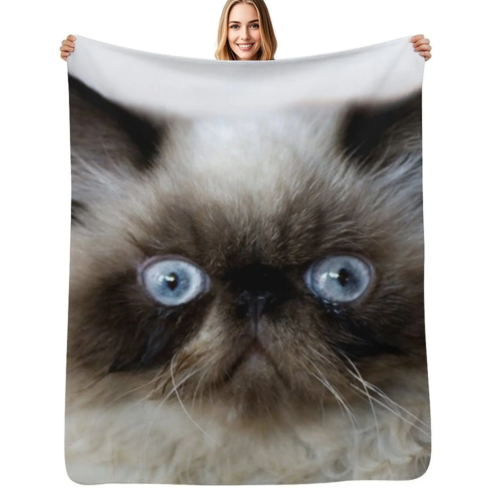 

Funny Cat Throw Blanket Sofa Soft Plush Plaid Cute Plaid heavy to sleep Blankets