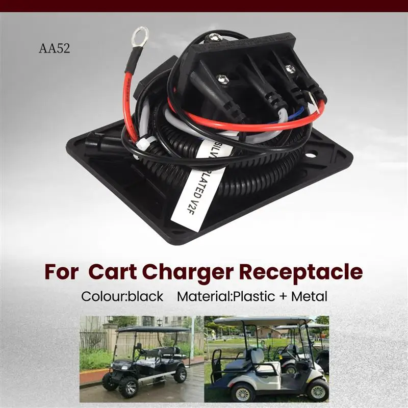 

AS-For EZGO TXT / RXV Charger Receptacle 48V Golf Cart With Delta-Q Charger 602529