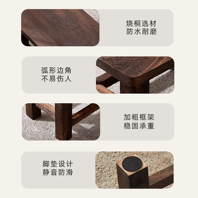 الصلبة مقعد خشبي الكبار تغيير الأحذية البراز للاستخدام اليومي المنزلية المطبخ الحمام غرفة المعيشة حديقة خطوة خشبية البراز الإمدادات