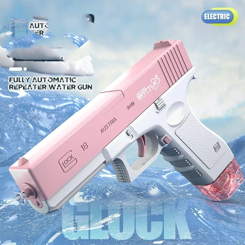 Kids Water Gun Toy High Pressure Water Gun Outdoor Pool Garden Fight Games Automatic Absorb Water Watergun Toys