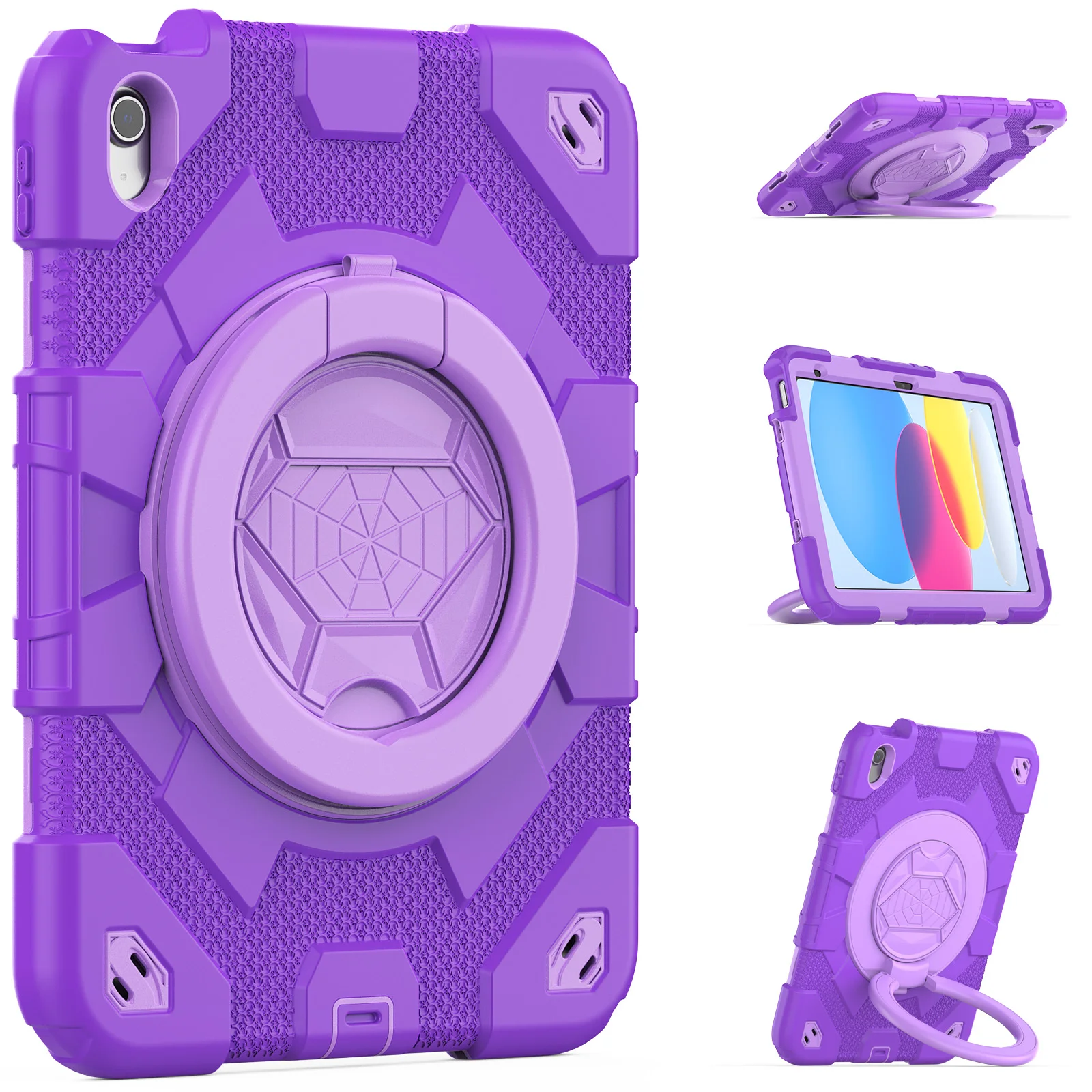 

360 Rotation Kids Stand Case for IPAD Air11 M3 A3266 2025 Stand Shockproof Tablet Cover For IPAD 10th 10.9 2022 Pro 11 Pro 9.7