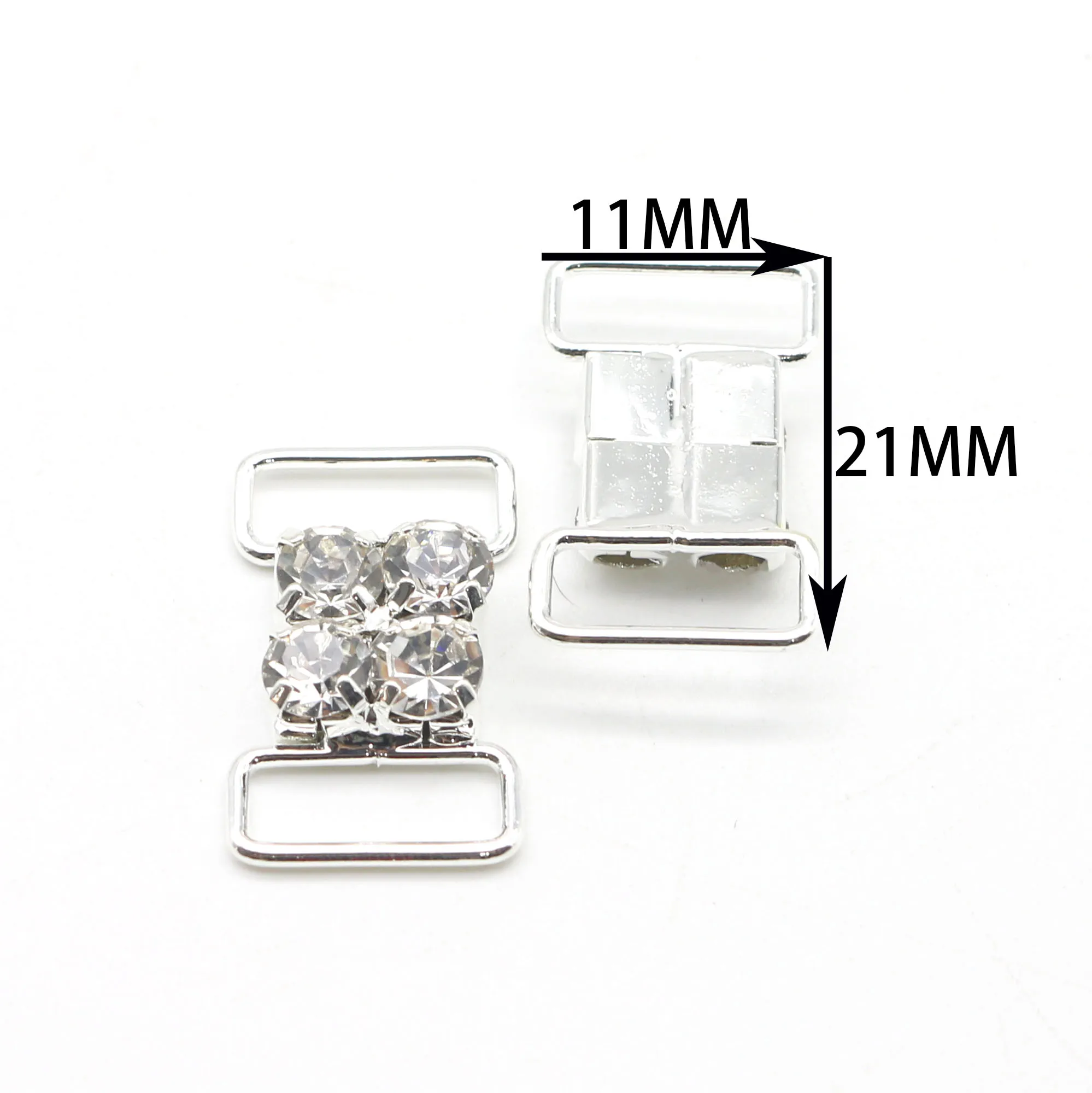 New 10/Piece 11 * 21MM Diamond Studded Swimsuit Button DIY Clothing Bikini Shoe Accessories