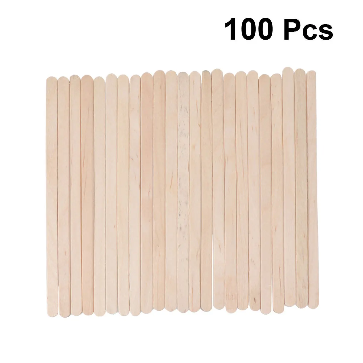 100 قطعة إزالة الشعر الصبح ملاعق خشبية دائمة آمنة المتاح صالون المنزل الشمع عصا مزيل الشعر الشمع مكشطة عديم الرائحة #2