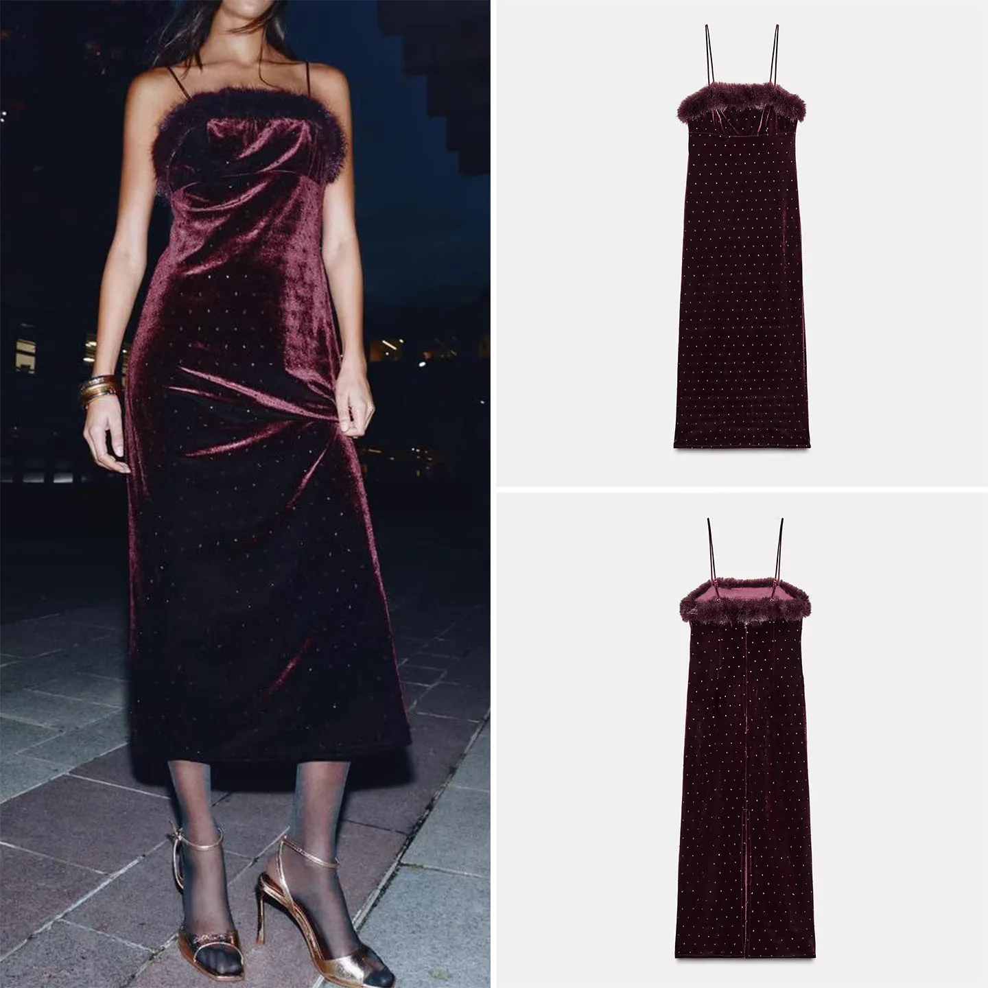 Ele Beaded Strapl Dr Z Mujer Faion 2025 Nuevo Sle Elegante Aosphere Pieza única Svel Slim Fit Diario...