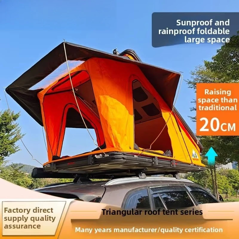 4x4 Offroad 4 Person Classic Hardshell Roof Top Tent with Oxford Fabric and Aluminum for Four-Season Camping