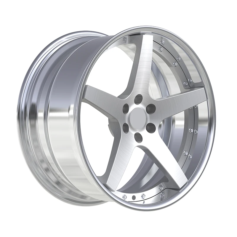 2 Forged 6061-T6 Aluminum Alloy Forged Wheels, Rough Polished Center Plate, Suitable For The Entire Series Of Luxury Wheels