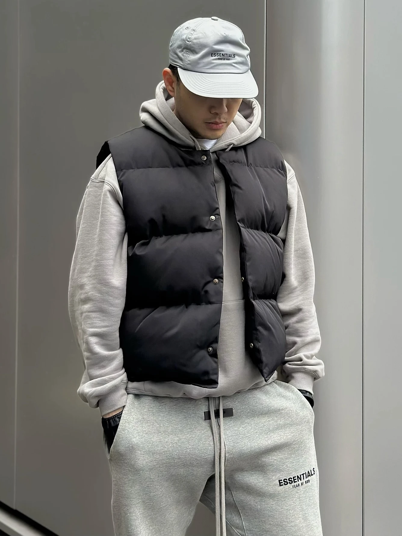 

Thiened American High Street Style Men's Vest Cleanfit Winter Casual Versatile Jacket Loose Fit Youth Fashion