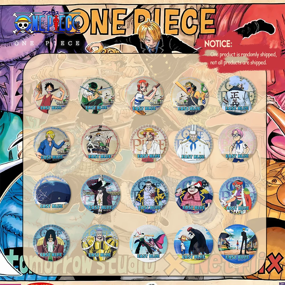 1 unidad Oficial de One Piece 1.ª Serie: Caja Sorpresa con Insignia del Arco Azul del Este con Variante Oculta |   Artículo Coleccionable de Anime |   Excelente Idea de Regalo