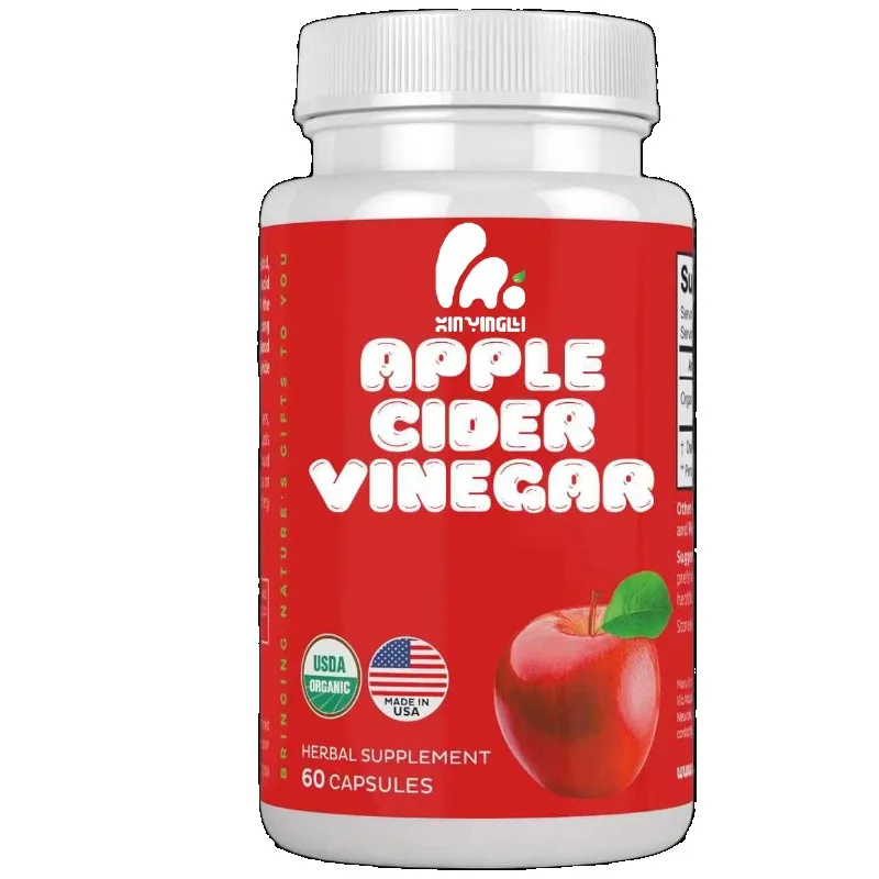 Apple Cider Vinegar Capsules 1000mg Organic Herbal Supplement | 60 Capsules