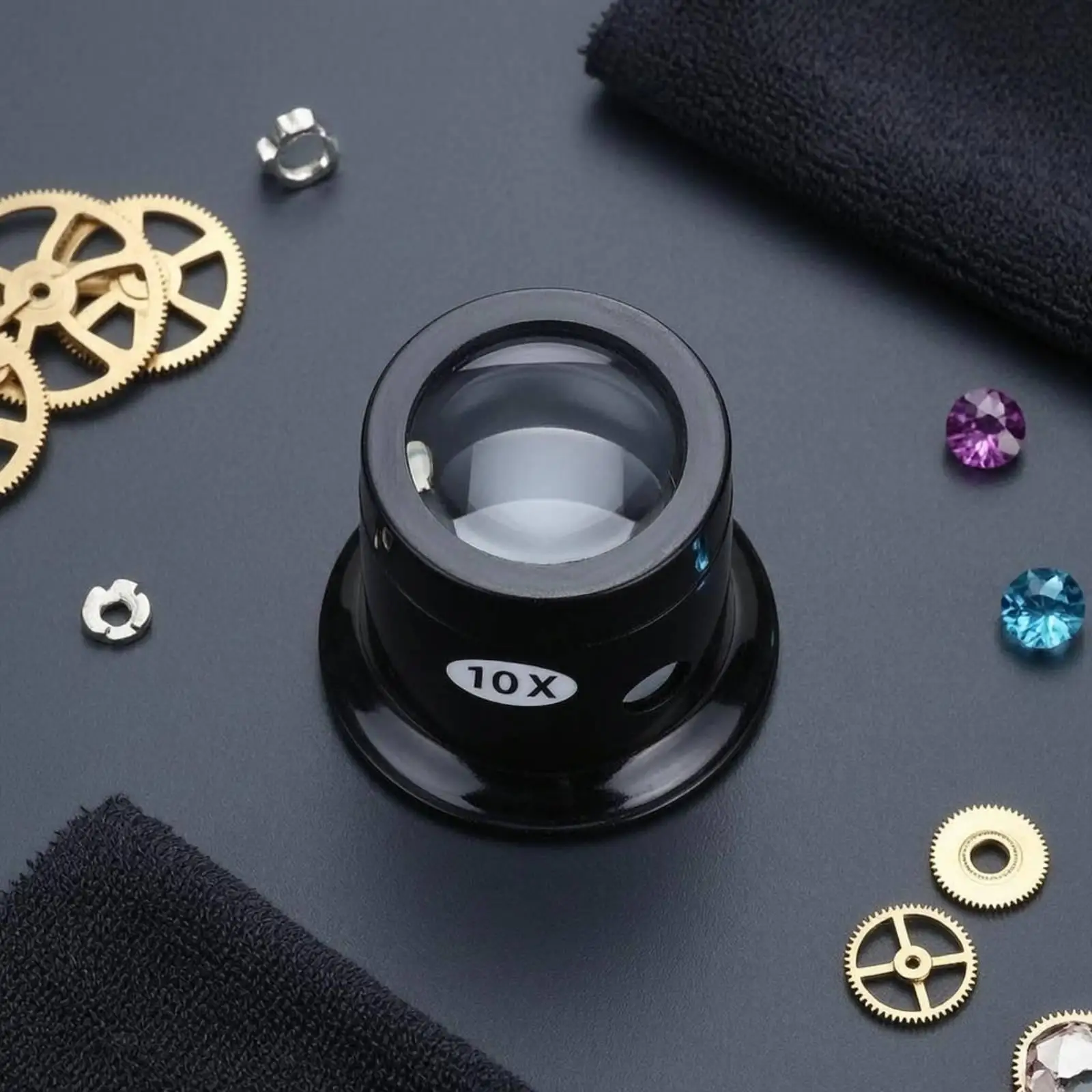Compact Inspection Magnifier Watch Repair Viewing Lens Hand Tool for Jeweler Detail Examination
