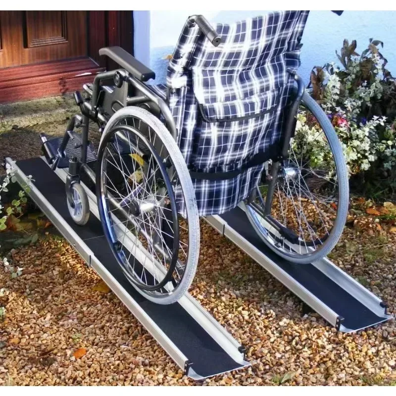 Hot sales  Good quality  telescopic ramp Aluminum lightweight folding ramp for wheelchair foldable ramp for disabled