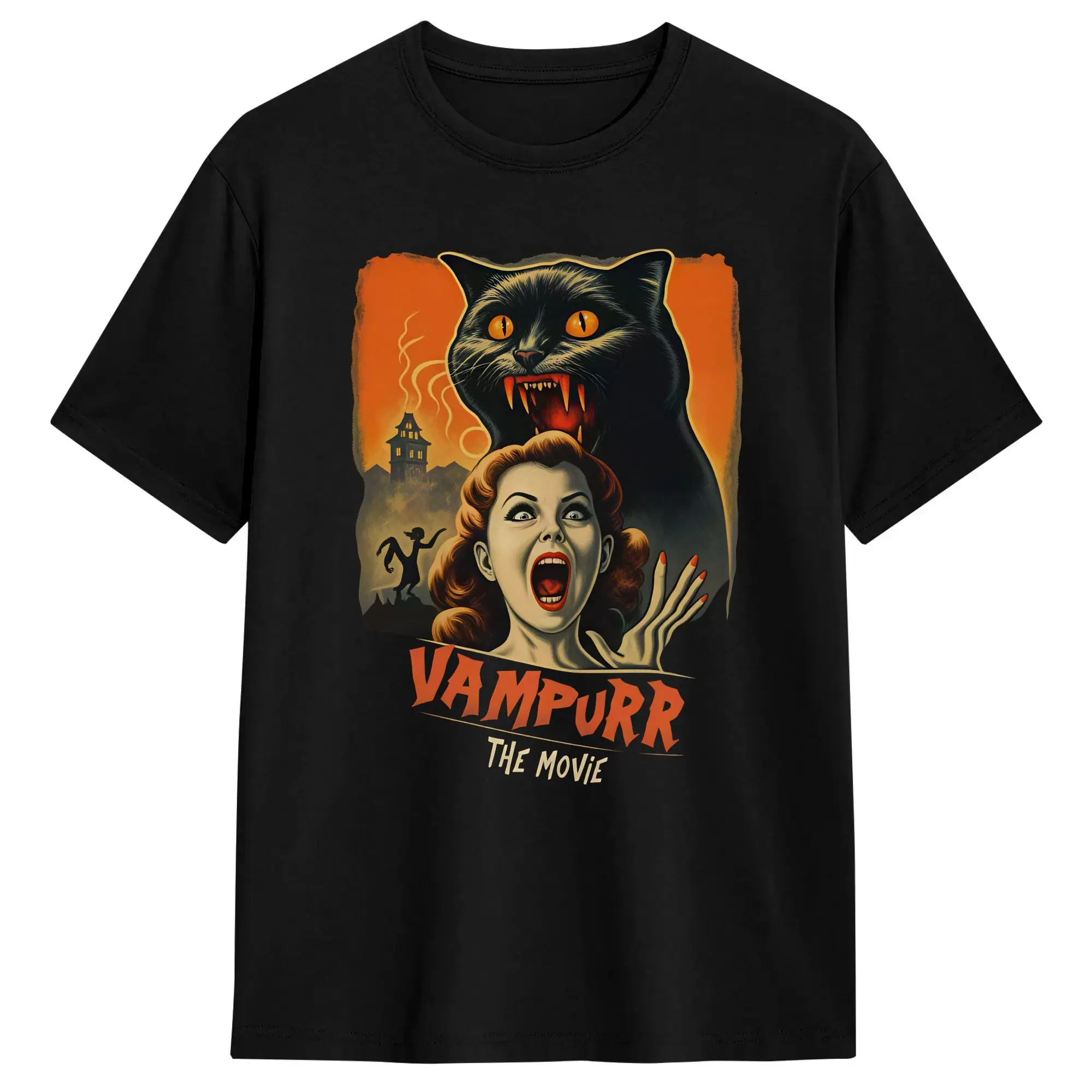 Vampurr The Movie  Men T Shirt  Amazing Tees Short Sleeve Crewneck T-Shirt Pure Cotton 6XL Clothes