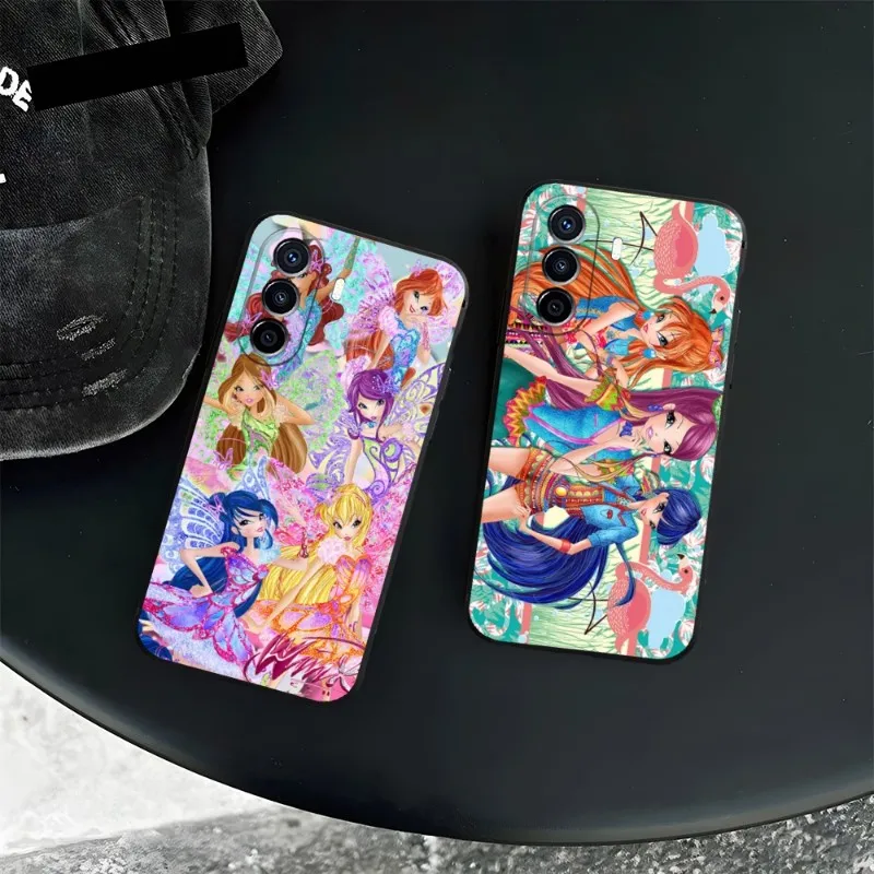 W-Winx ClubS Phone Case For Huawei P50 P30 P40 P10 P20 Lite Mate 40 Pro Plus Psmart Z 6 7 5 Fundas Back Cover