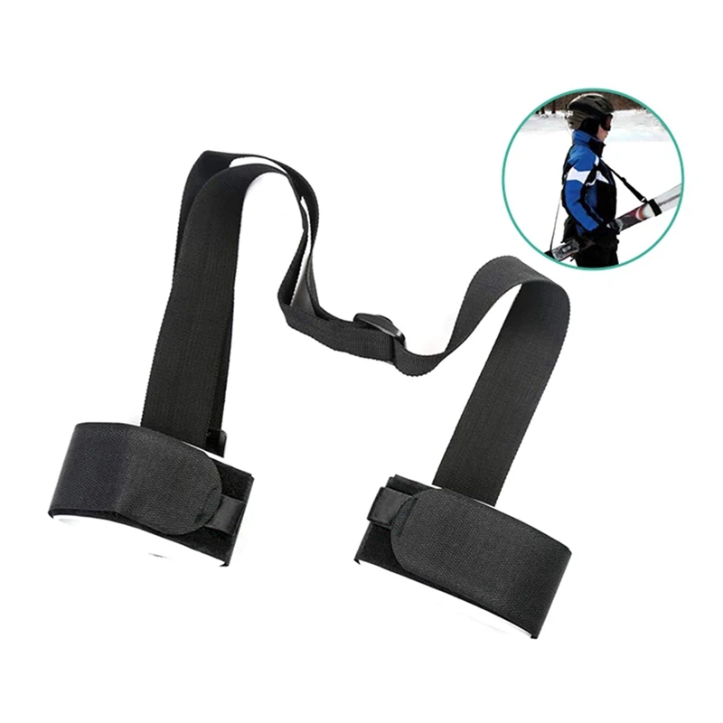 Ski Pole Carry Verstelbare Ski Schouder Carry Met Antislip Schouder Draagriem Pad Draagbaar