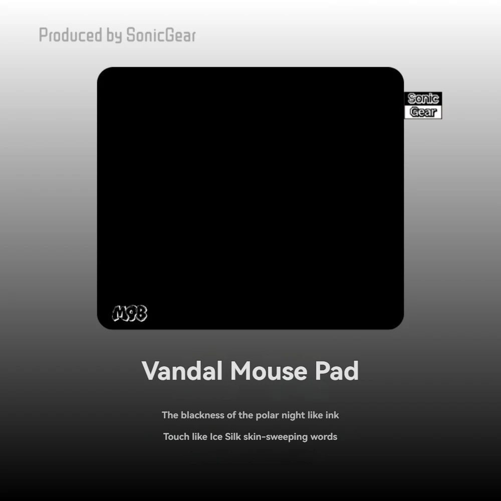 

SonicGear Vandal Gaming Mouse Pad Polyurethane Base Rubber Slightly Hard Speed Style Custom Gamer FPS Gaming E-Sports Desk Mat