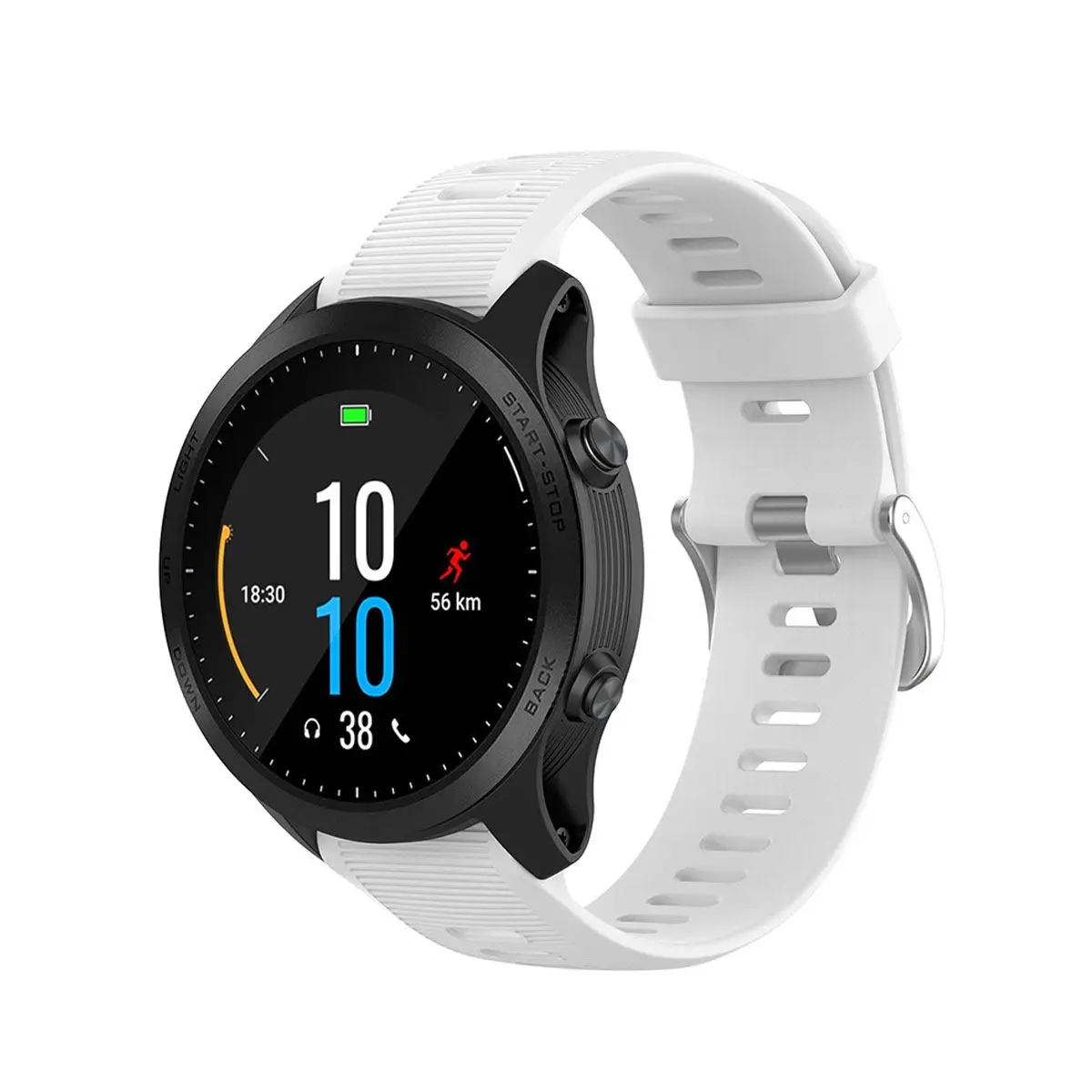 

Silicone White Strap Pc Hard Rubber Lightweight Breathable Anti-Drop Protective Shell Adjustable Compatible Forerunner
