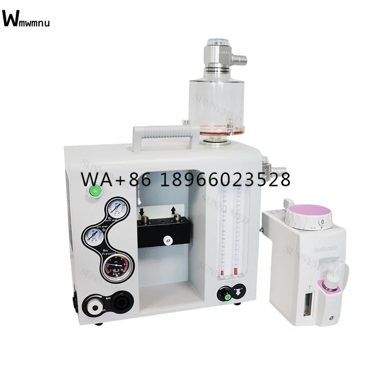 SUNNYMED SY-E600 Convenient Three Gauges Anesthesia Machine With Oxygen Two Tube Anesthesia Equipments