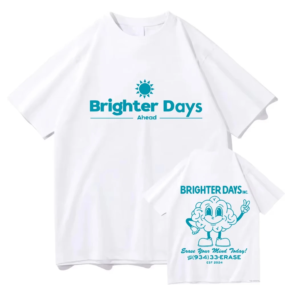 

Футболки с графическим принтом Ariana Grande Brighter Days Ahead, мужские и женские винтажные хлопковые футболки высокого качества, модные повседневные футболки