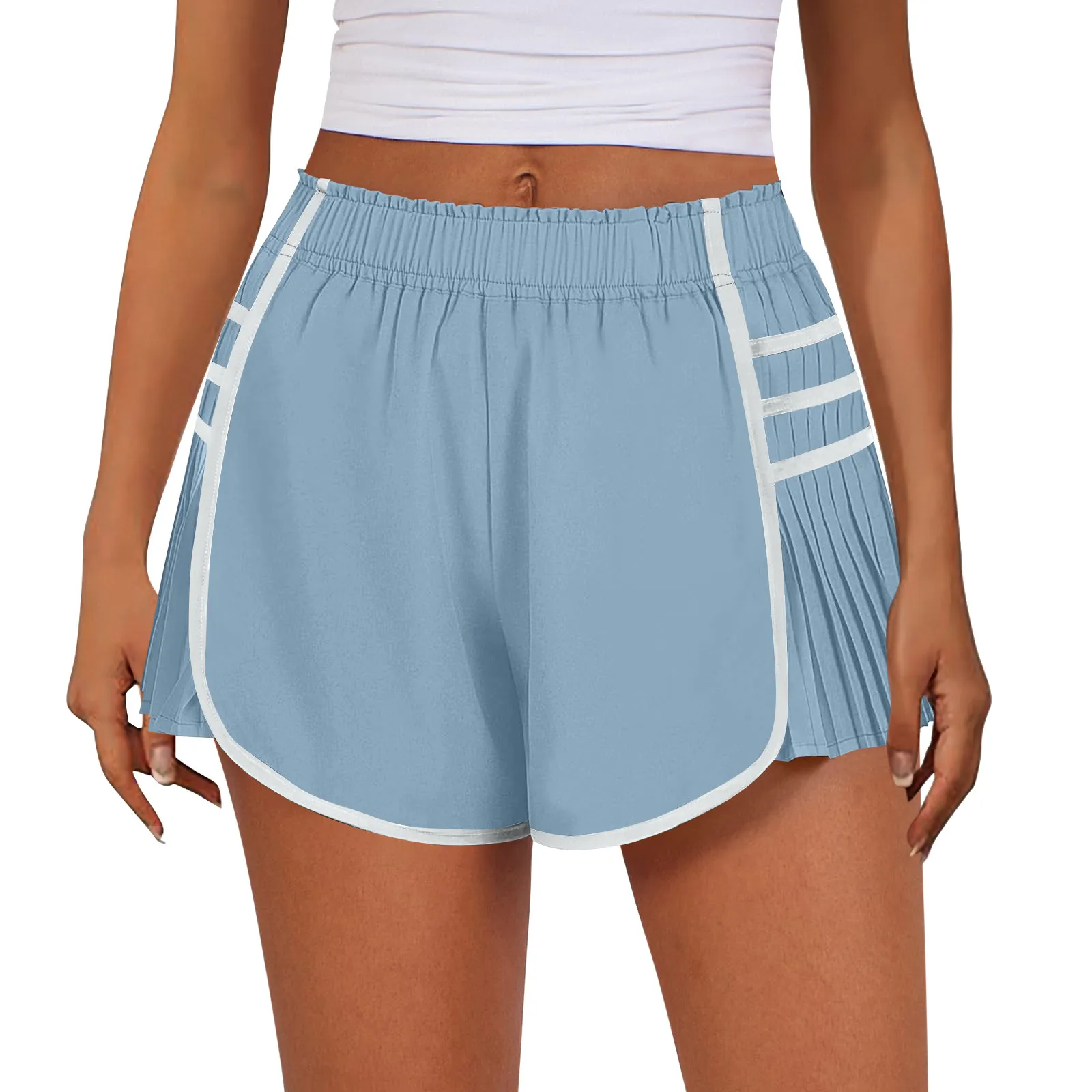 Frauen Shorts mit hoher Taille Sportswear Frau Gym Laufs horts Workout Gym schnell trocknende Hosen Yoga hosen Tennis hosen Sommers horts