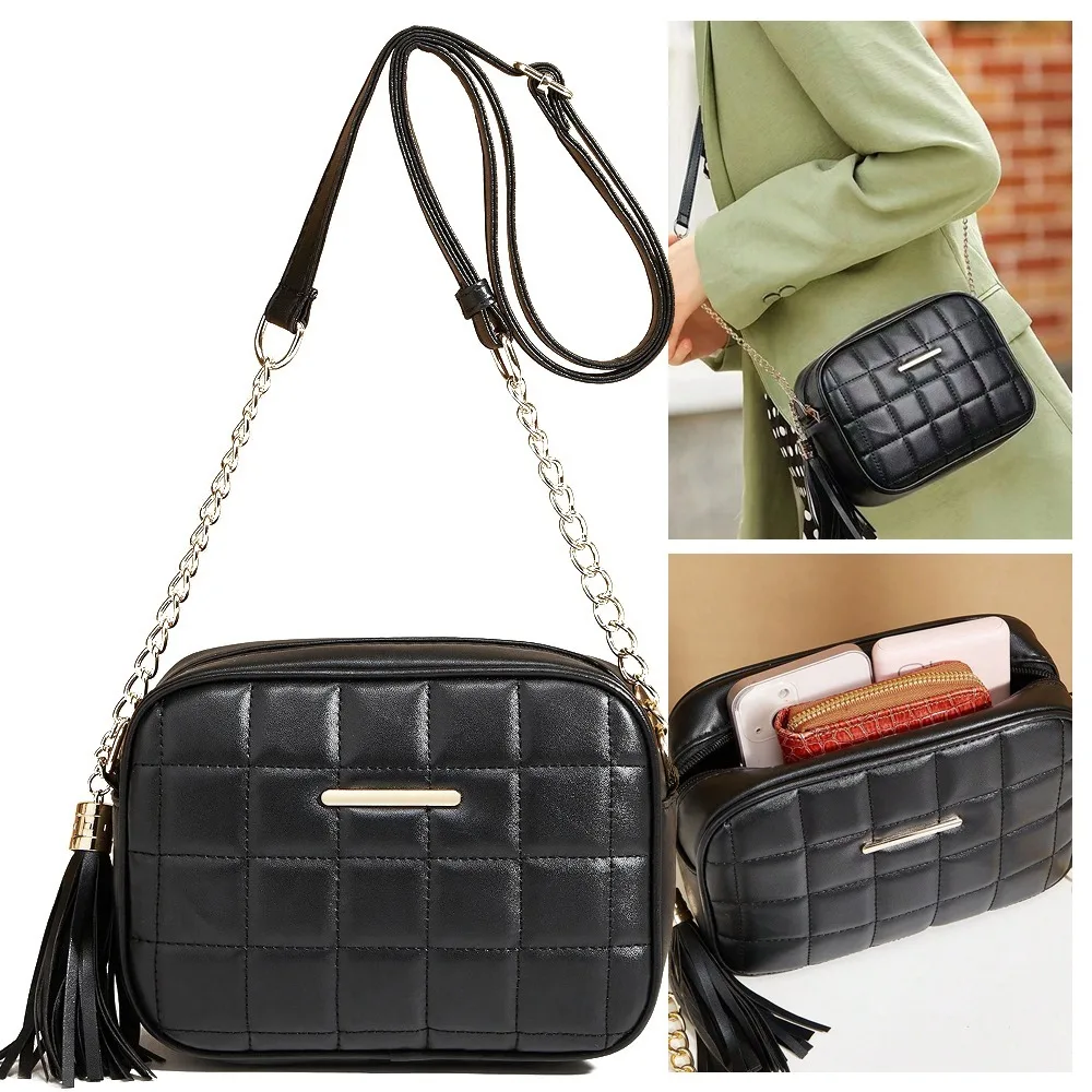 

Purses Small Crossbody Bags Fashion PU With Chain Handbag Soft Large Capacity Totes Bag Women