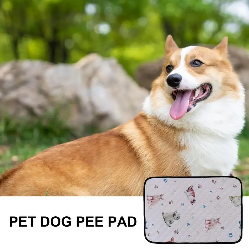 

Washable Dog Pee Pad Puppy Washable Mat Urine Pee Absorbent Reusable Urine Absorption Beddings Dog Potty Training Mat For Fence