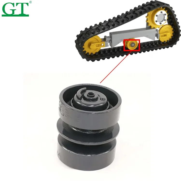 Rubber Track Undercarriage TAKEUCHI TL6R TL8R2 TL10 TL12 TL230 Compact Track Loaders Bottom Roller Roller Sub Assy 06813-00027