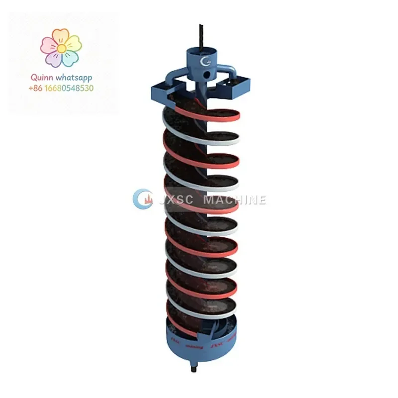 xv Industrial Gold Ore Chrome Gravity Separator Spiral Chute for Mineral Processing