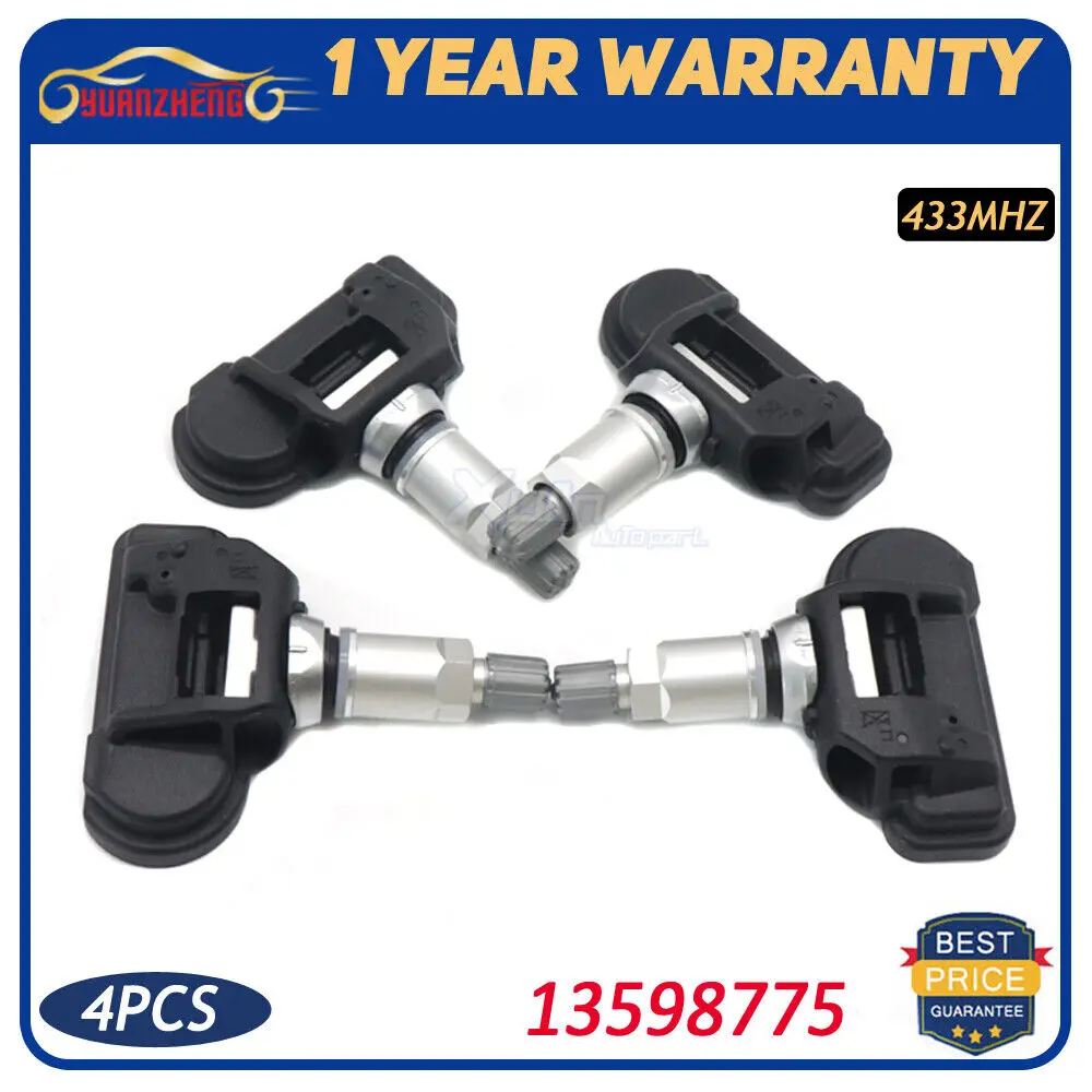 

Автомобильный датчик давления в шинах 13598775 TPMS для Opel Adam Astra J Cascada Insignia Zafira Tourer Chevrolet Corvette 433 МГц