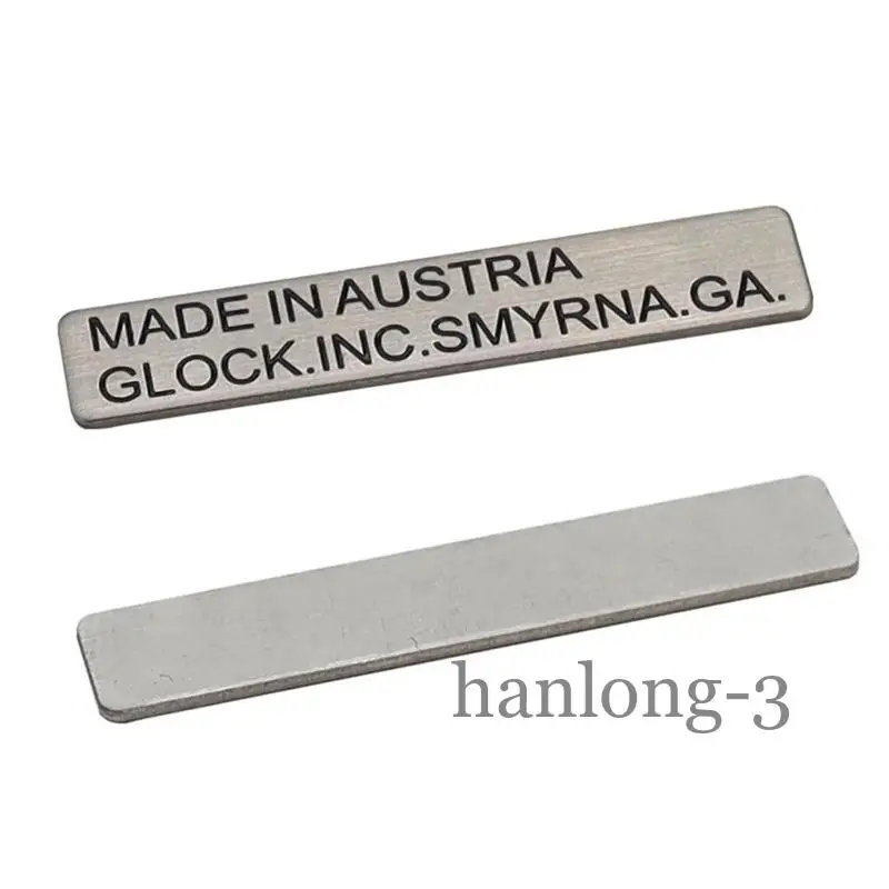 Metal Sticker Logo Decoration DIY, 0.9mm Thickness, Tactical G17, G18, G19