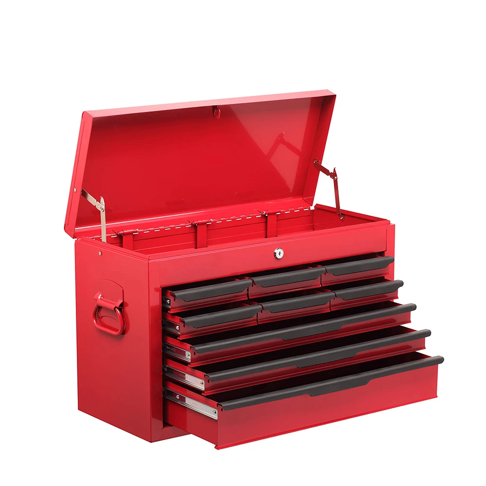 

Wholesale Commercial Open Top 9 Drawer Tool Boxes and Chest for Garage Storage Solution