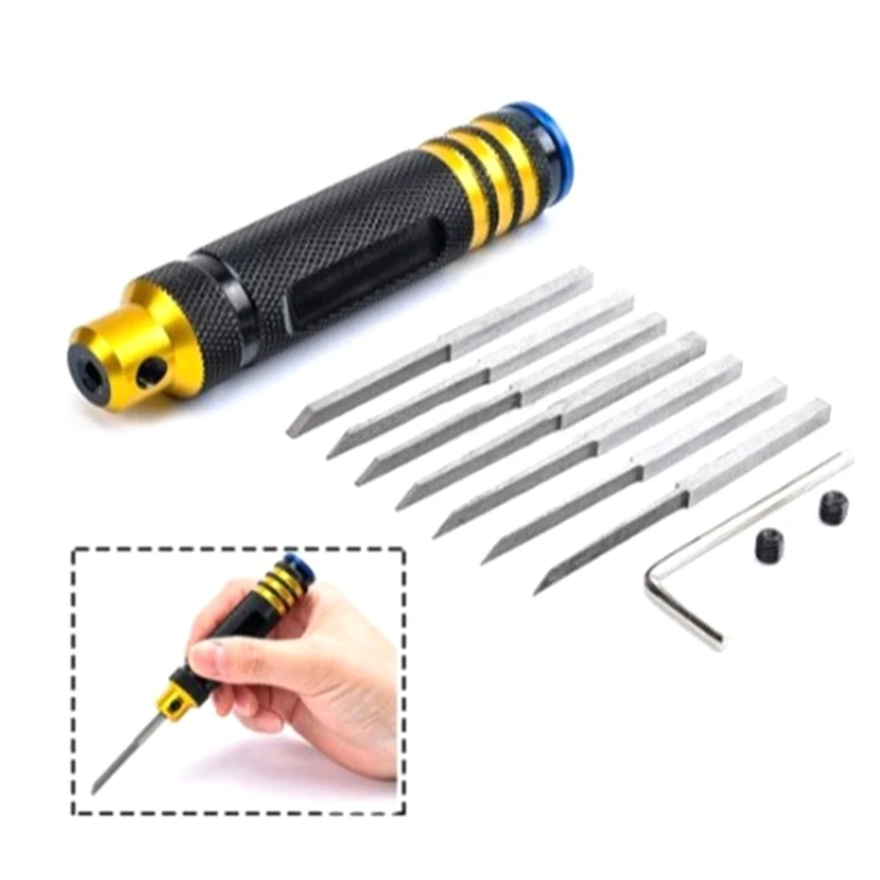 Modelo Scriber Model Resin Scriber Tool Line Ferramenta corte Cinzéis