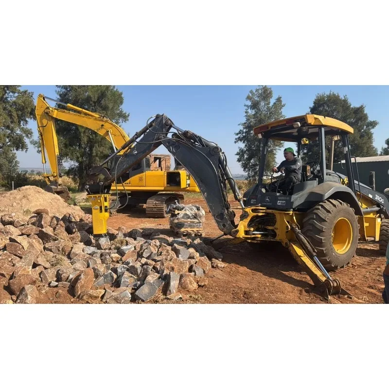 YLB680 Backhoe Hydraulic Breaker Hammer Hydraulic Concrete Rock Breaker Sb40 Chisel 68mm for 3cx 4cx 580 Excavator