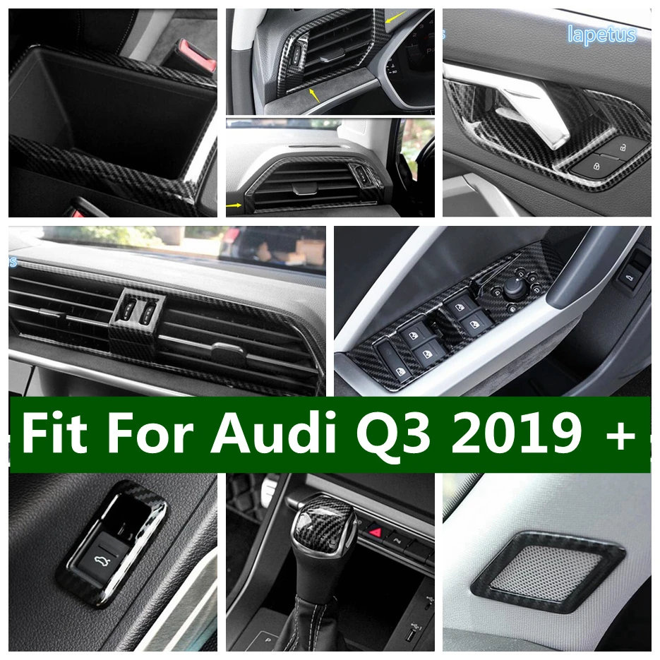 

Tailgate Switch Window Lift Gear Shift Head Pillar A Speaker Decoration Frame Cover Trim For Audi Q3 2019 - 2022 Car Accessories